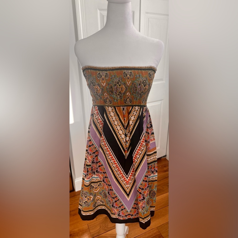 Atmosphere print dress | 6 | purple multi